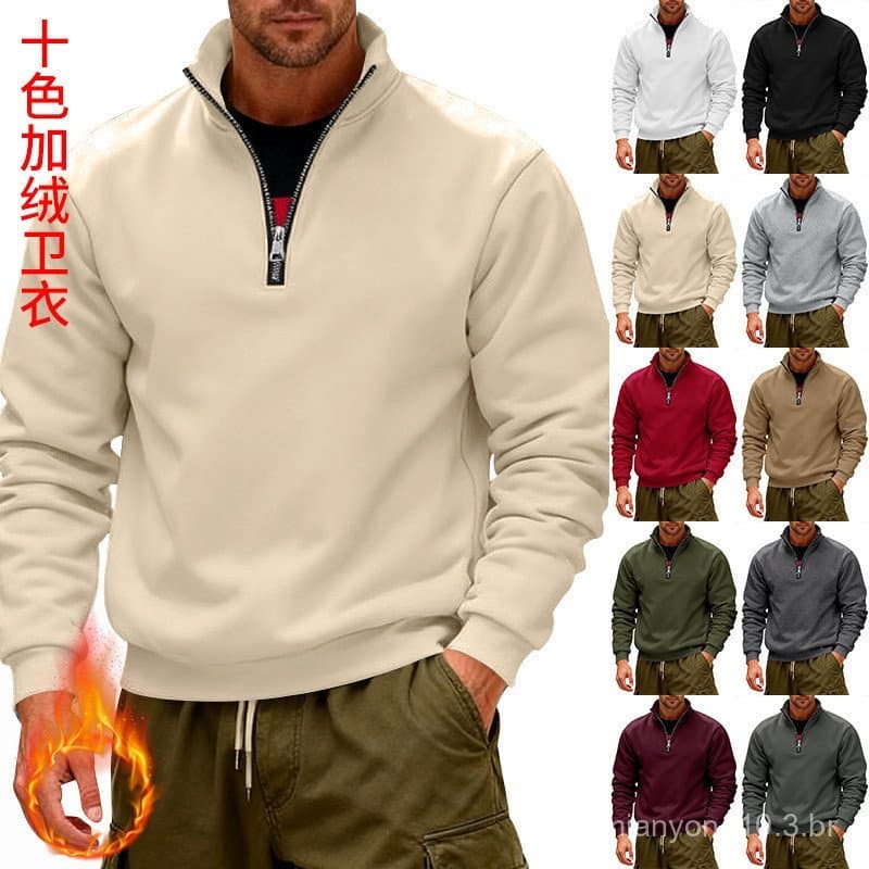 Homens estilo forro de lã moletom comércio exterior Casual moletom masculino Cross-Border outono inverno novo estilo