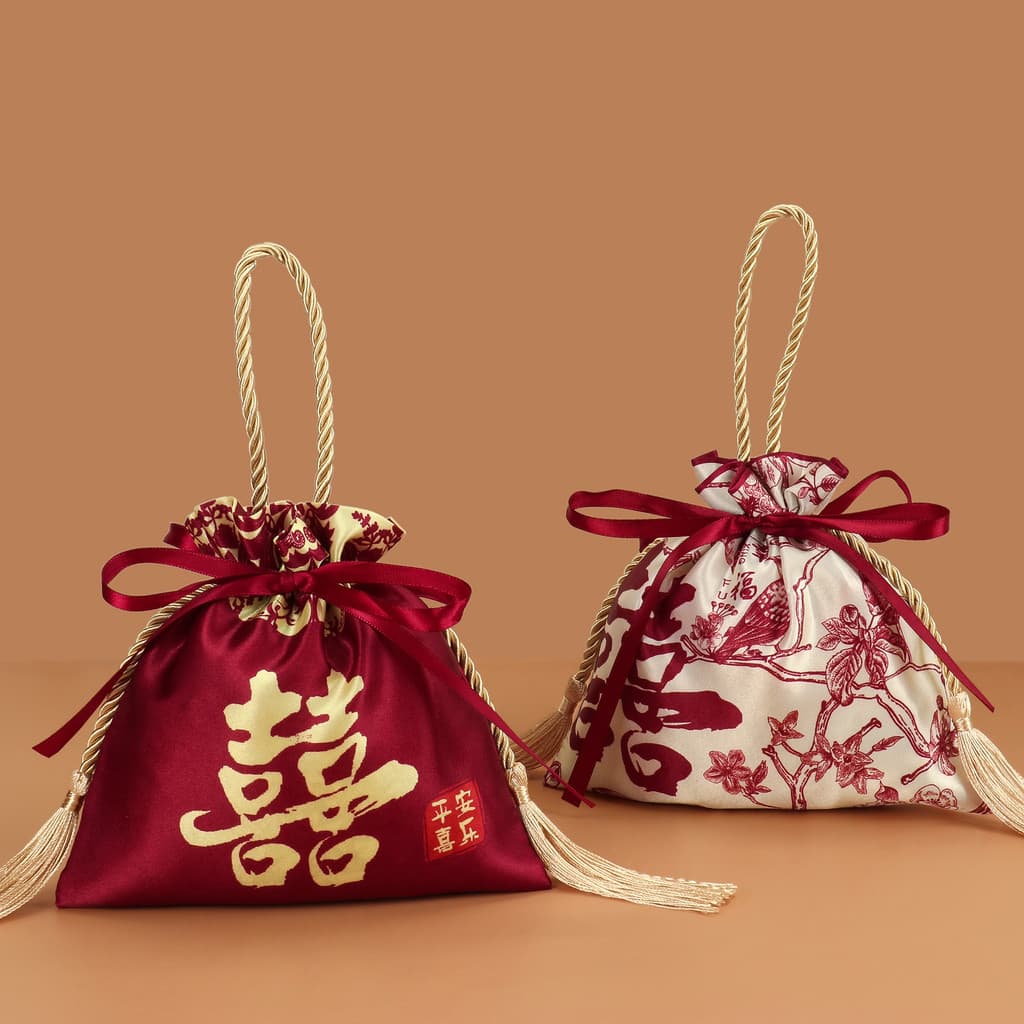 Pacote de presente de retorno de caixa de doces de casamento