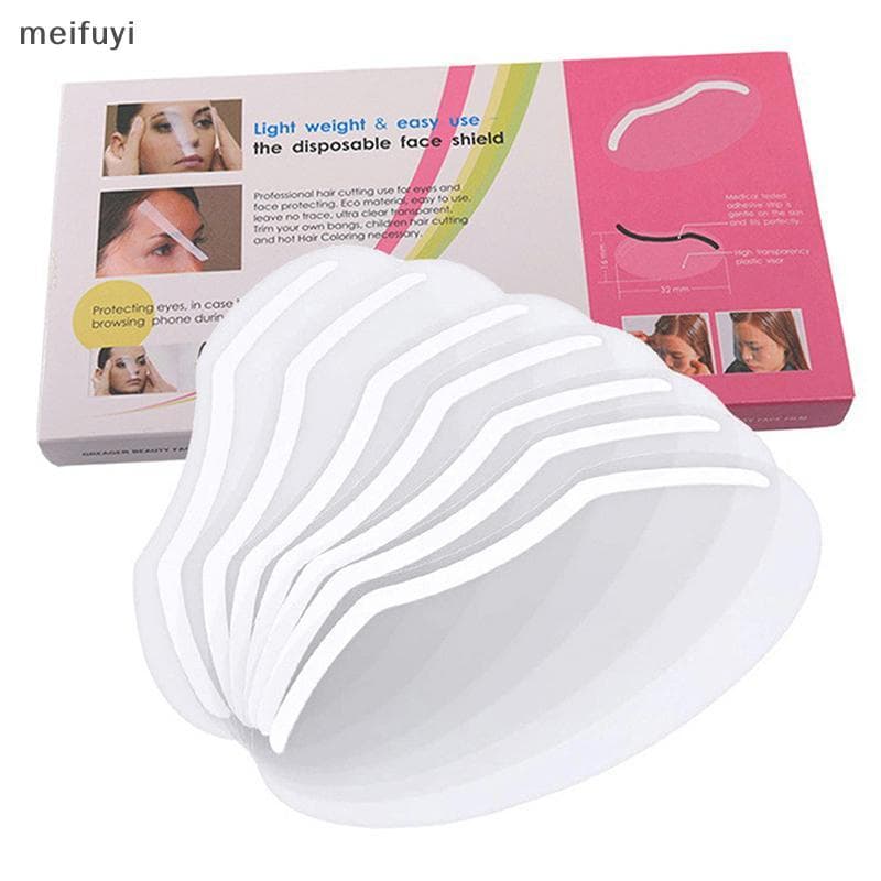 [MF] 50pcs Proteção Para Os Olhos Máscara De Cabeleireiro Isolar Cabelo Ferramenta De Corte De Facial Testa Protetor Des