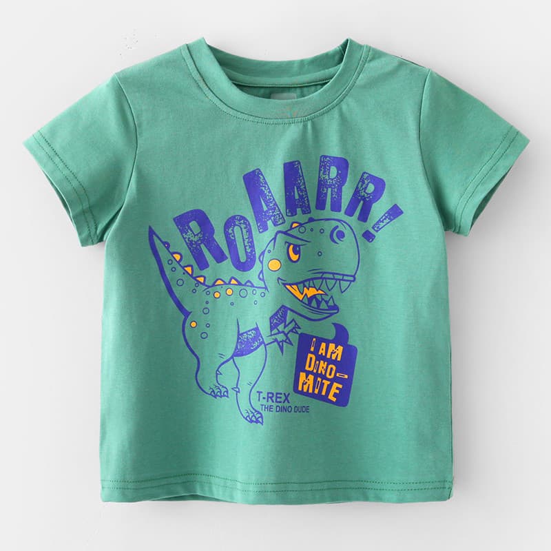 GILE roupas infantis meninos camiseta de manga curta roupas de verão puro algodão meninos crianças verão topos camisetas