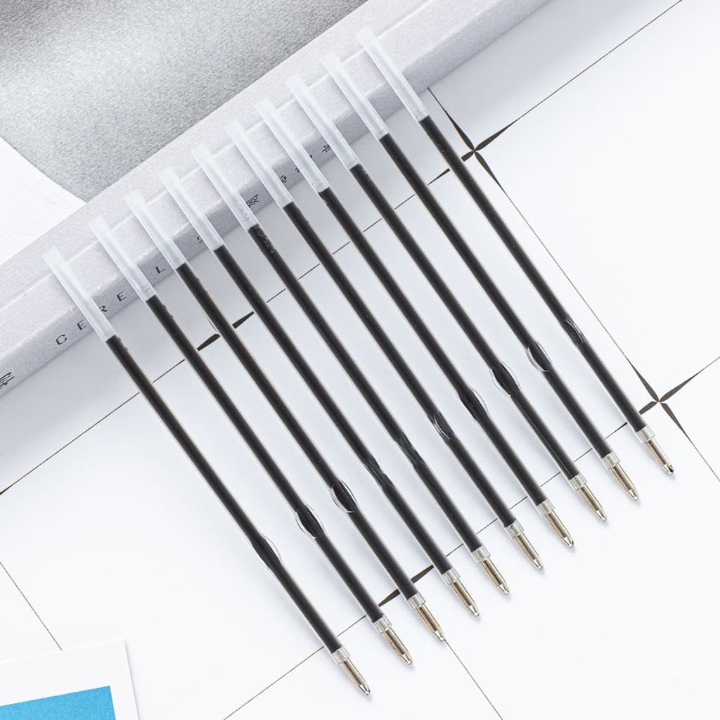 Recarga de caneta esferográfica de plástico 200 unidades frete grátis