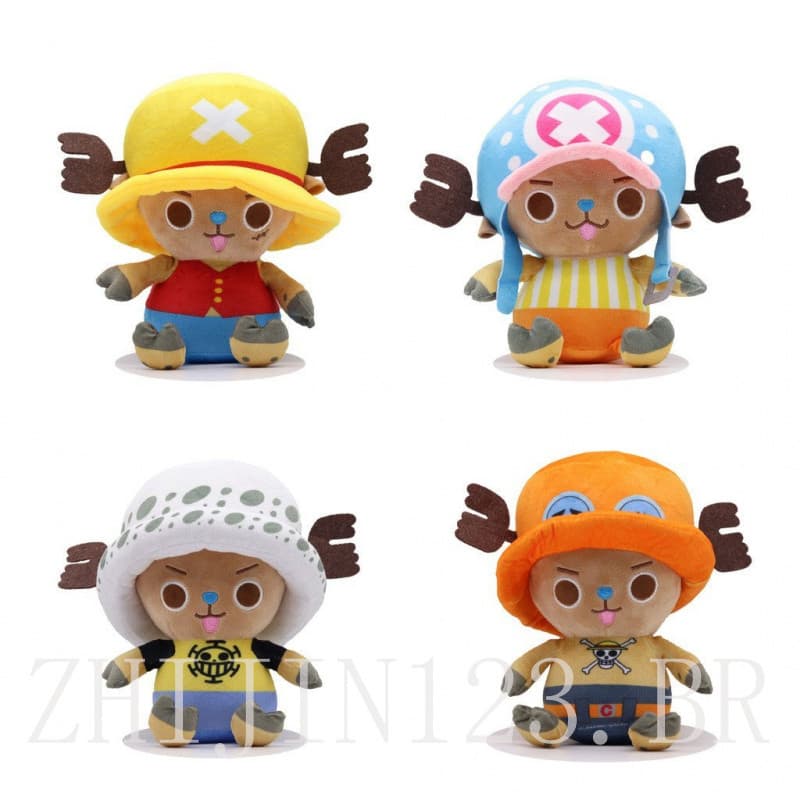 Presente de aniversário: Boneco de pelúcia Chopper, personagem de anime fofo Luffy Monkey D. Tony UT8F