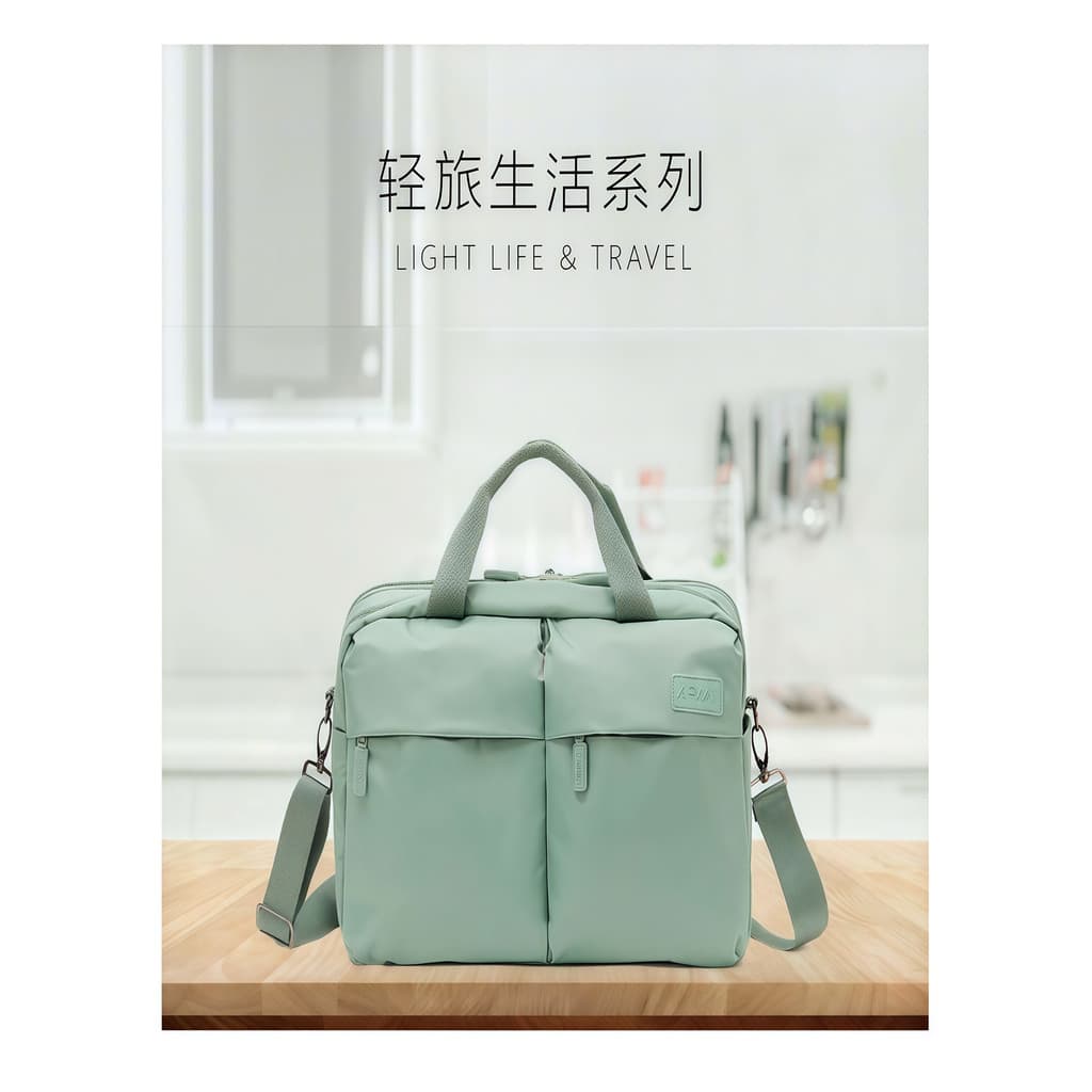 Bolsa de viagem multifuncional de Nylon leve, bolsa de viagem de ombro, bagagem, academia, natação, grande capacidade, b
