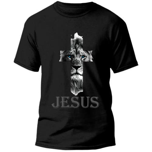 Camiseta Masculina Adulta Juvenil Infantil e Plus Size Leão de Juda 100% Algodão