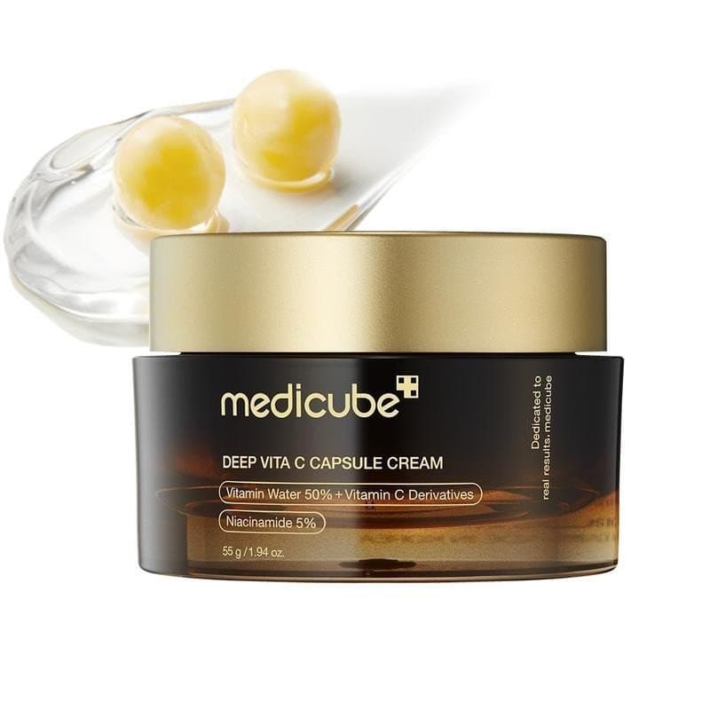 [medicube Oficial] Creme em Cápsulas Deep Vita C |     Creme de Boba Dourada |     Cápsula de Vitamina |     Tom de Pele