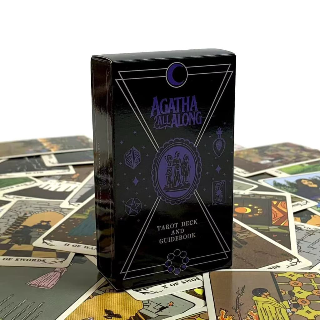 Agatha All Along Tarot Deck Um Baralho De 78 Cartas Versão Em Inglês De Festa De Adivinhação Preditiva Do Destino , Pres