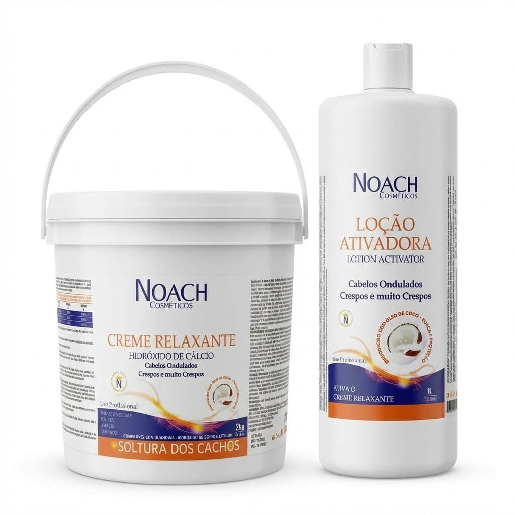 Kit Completo Super Relaxante Hidróxido De Cálcio Uso Profissional 2kg + Loção Ativador 1l