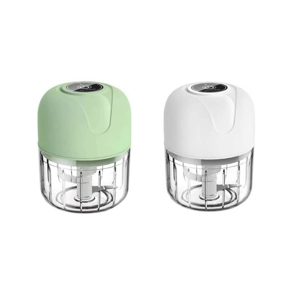 Processador de Alimentos Elétrico Sem Fio 250ml Bivolt 3 Lâminas Aço Inoxidável Triturador Portátil para Verduras Alho