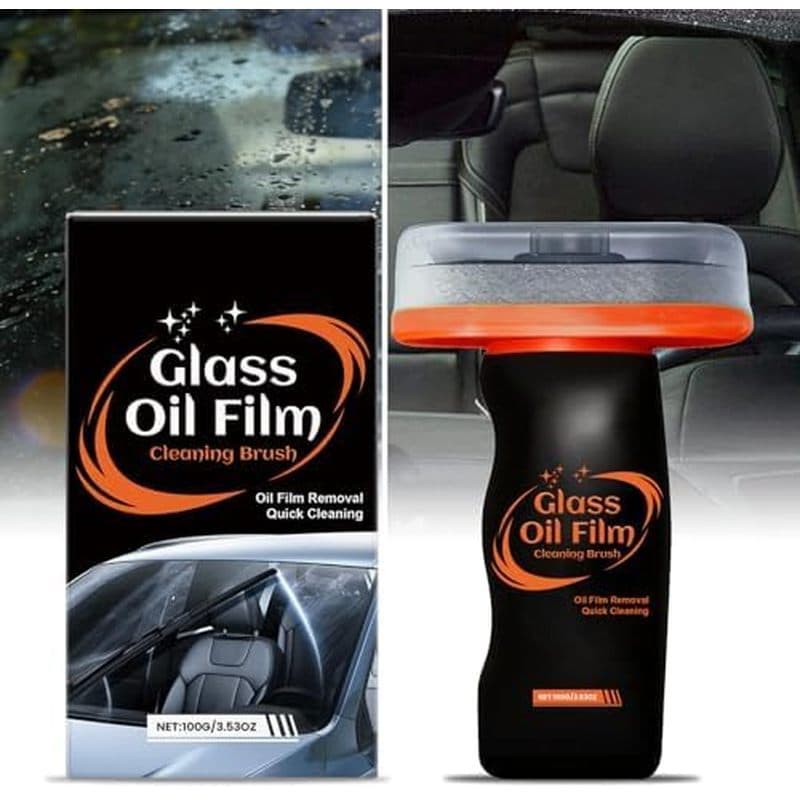 Escova De Limpeza De Filme De Óleo Automotivo Para Janela De Carro , Limpador De Emulsão De Vidro , Removedor Portátil D