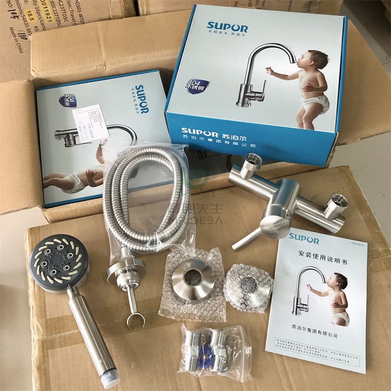 Conjunto de chuveiro simples chuveiro de aço inoxidável banheiro doméstico