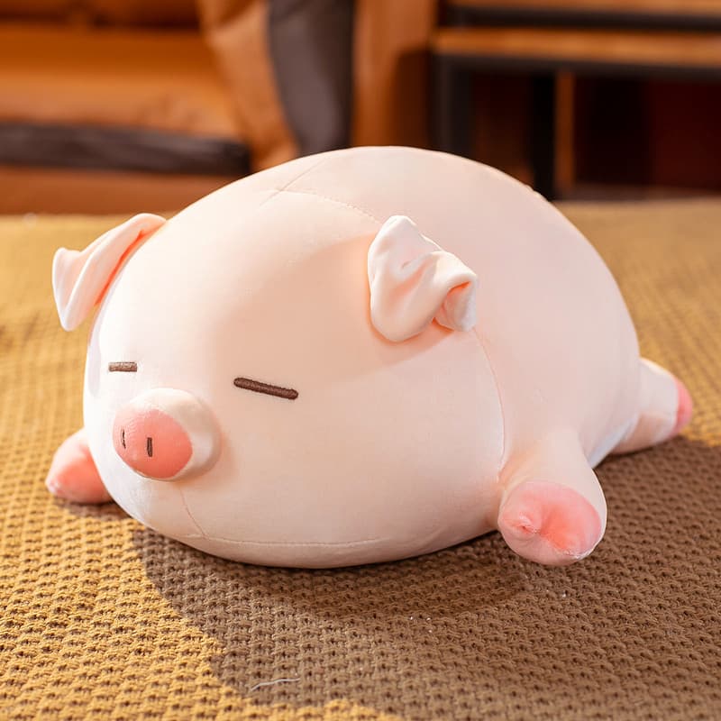 Piggy brinquedo de pelúcia boneca travesseiro bonito boneca macio bonito segurando dormir calmante menina Q boneca