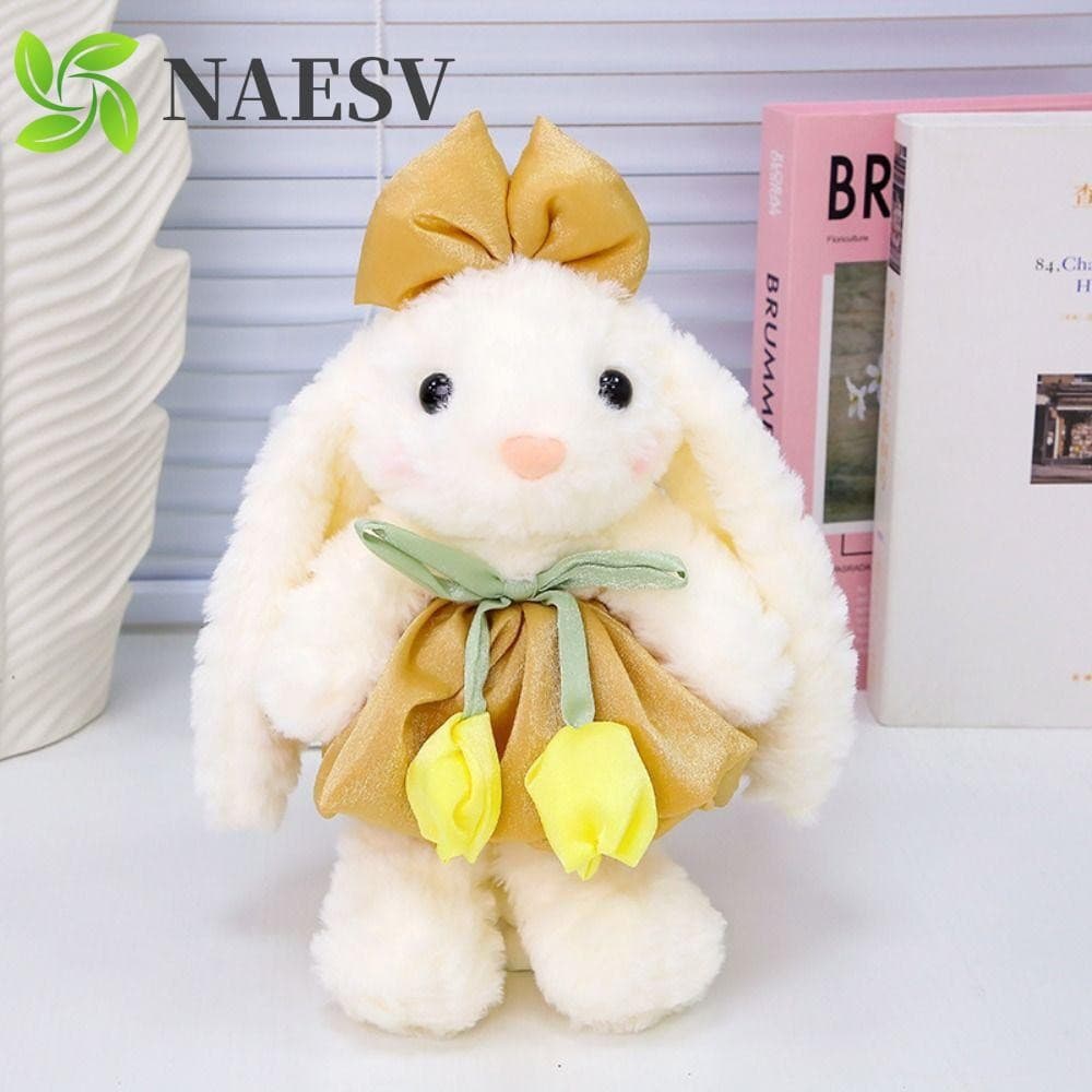Boneca De Pelúcia De Coelho NAESV , Brinquedo Macio De Animais Com Orelha Grande Confortável Tulipas De Desenho Animado
