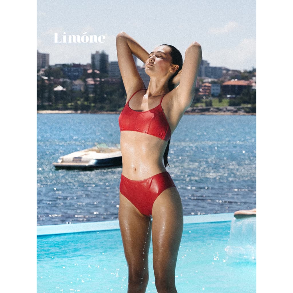 [Tempo limitado 20% de desconto] Limone Split Maiô Mulheres Reunindo Estilo Férias à beira-mar Senhoras Biquíni de Nataç