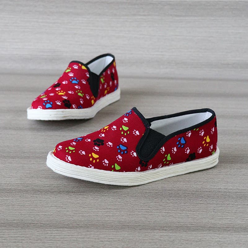 Crianças respiráveis sapatos de pano sapatos de bebê meninos meninas crianças Melaleuca inferior crianças Anti-deslizame