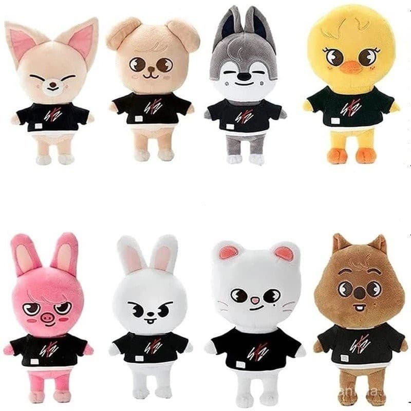 Brinquedo de Pelúcia do Grupo de Música Pop Coreano Stray Kids Skzoo 20cm Brinquedo de Pelúcia de Animal de Desenho Anim