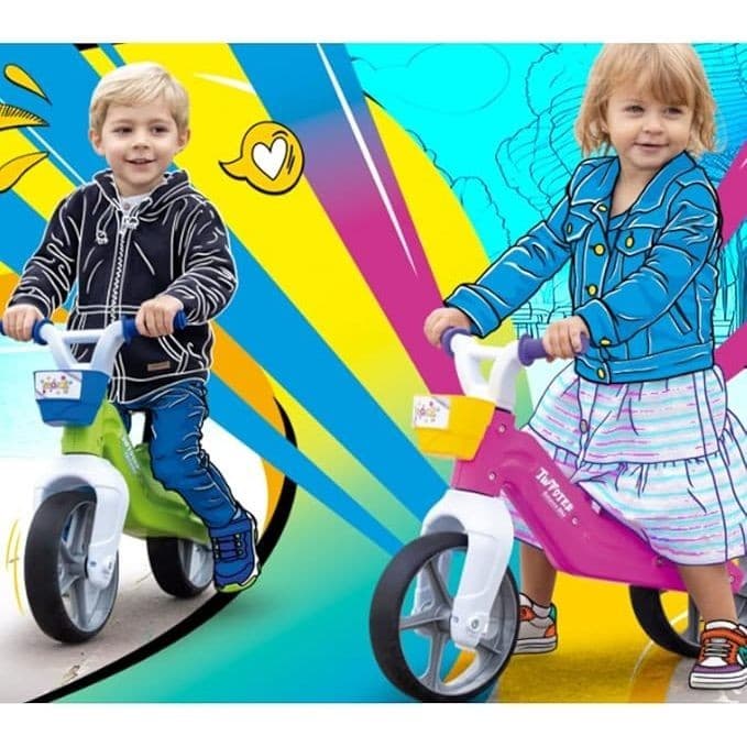 Bicicleta Sem Pedal Equilíbrio Infantil Menino Menina Banco Ajustável Porta Treco Seguro Divertido