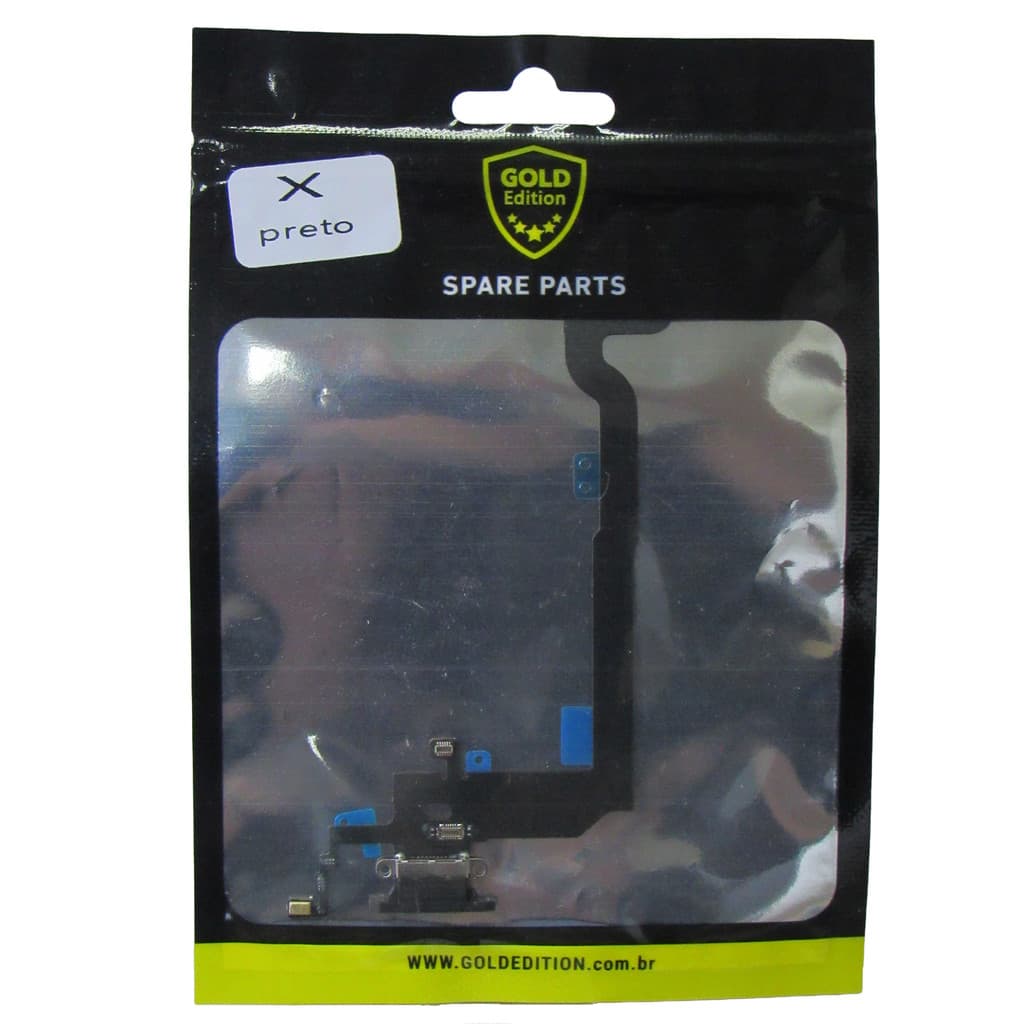 Placa de carga Dock conector Gold Compatível com iPhone X