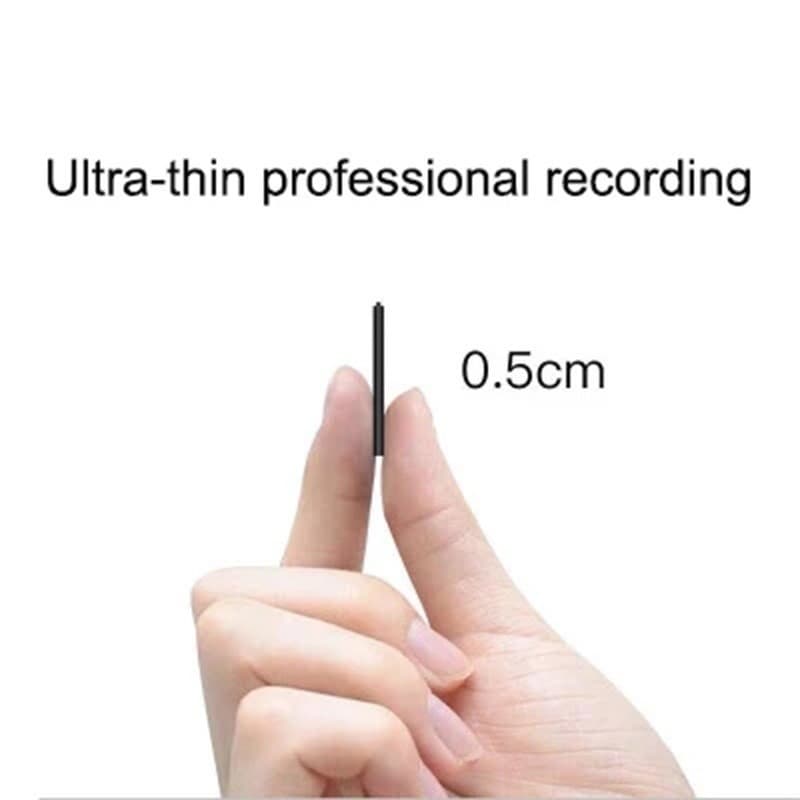 Mini Gravador De Voz Ultrafino Espia 8-32GB Digtal Profissional Som Ativado Ditafone HD Redução De Ruído Gravação MP3 Pl