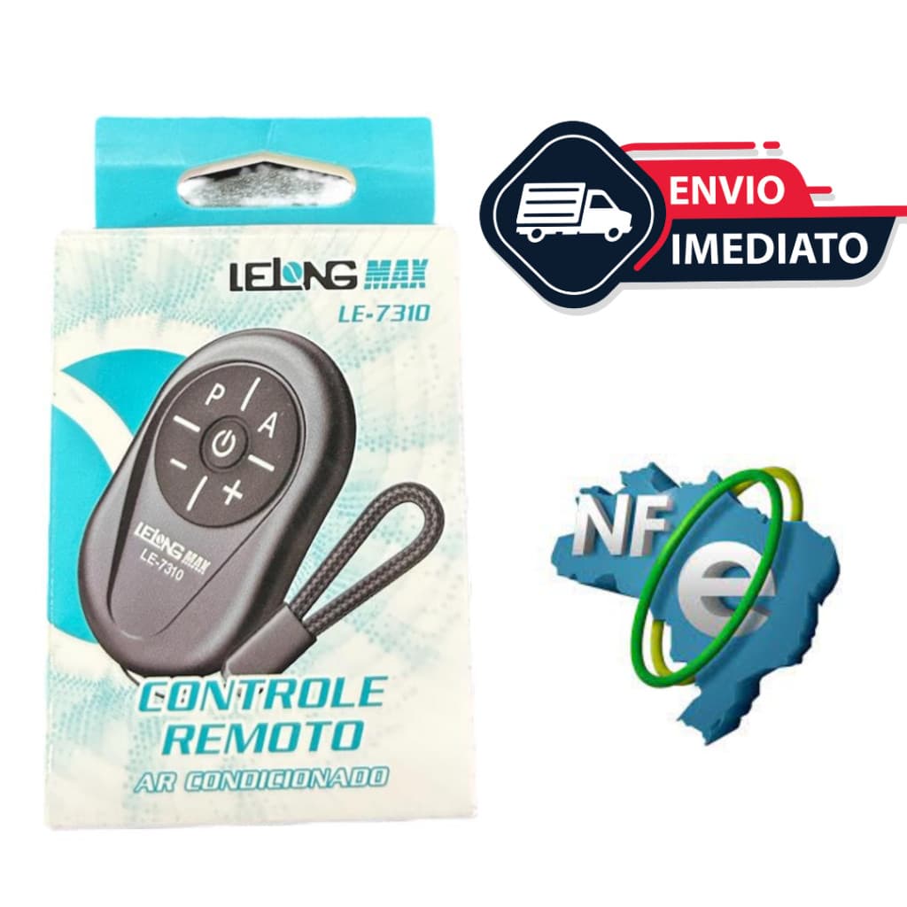 Controle Para Ar Condicionado Universal Versátivel Pequeno TODAS AS MARCAS Com Manual e Testado LE-7310