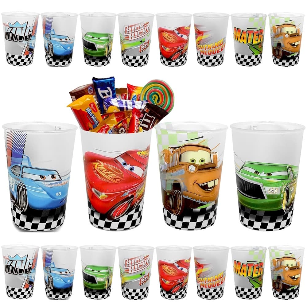 30 Copos Relâmpago Mcqueen Carros Lembrancinha Festa Infantil p/ Sacolinha Surpresa