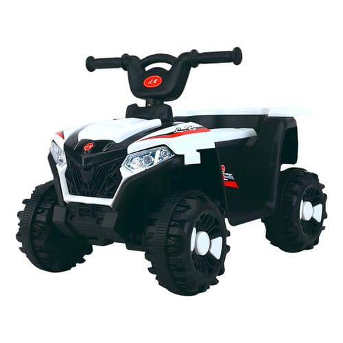 Quadriciclo Infantil Elétrico Marcha Frente e Ré Zippy Toys Branco