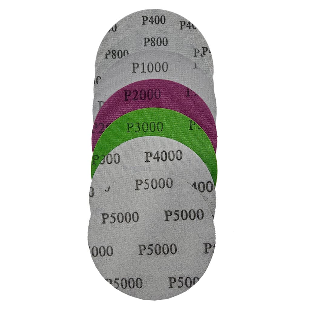 Kit Lixas Polimento 5" P400 e P800 com P1000-P5000 Gramatura
