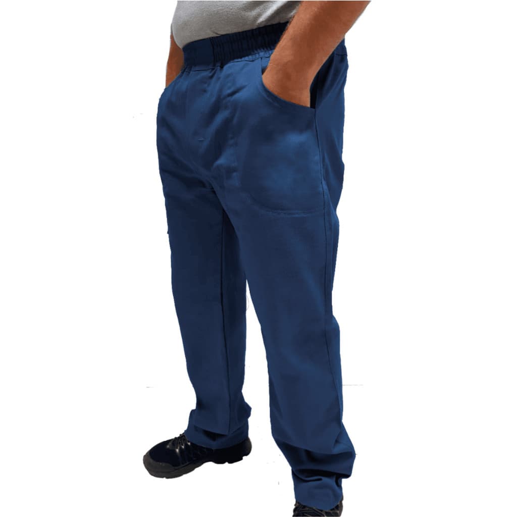 Calça de Uniforme Mecânico Brim Profissional Reforçada