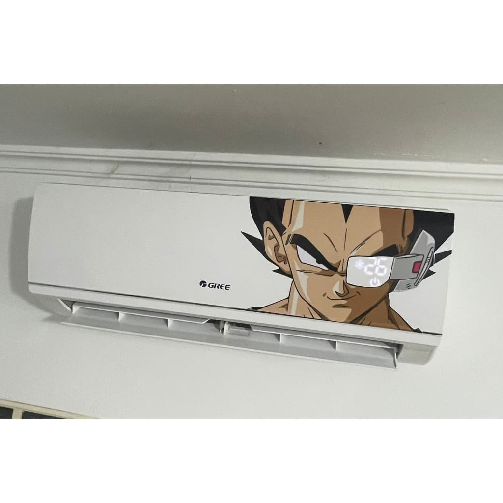 Adesivo Dragon Ball Vegeta Decorativo Para Ar Condicionado Casa Sala
