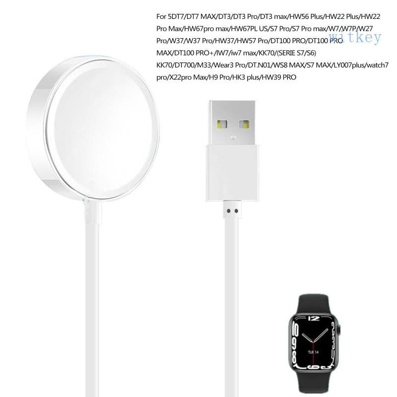 Smartwatch Carregador Estável Suporte Berço Compatível Para DT7 DT3 DT100 USB Carregamento Adaptador