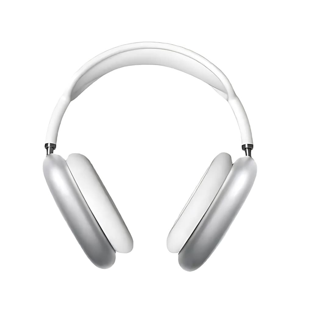 Fone De Ouvido Sem Fio Bluetooth Microfone Cartão SD Branco