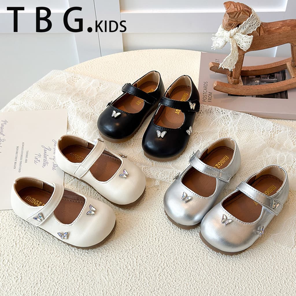 Meninas sapatos de princesa 2026 novo estilo primavera sapatos de prata bebê sola macia estilo ocidental pequenos sapato