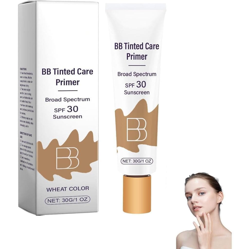 Hidratante BB com Cor FPS30, base de maquiagem leve com efeito nude, cobertura total instantânea, cria um acabamento mat