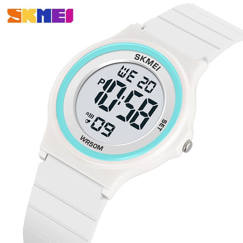 SKMEI Relógio digital Bonito Infantil Feminino jam tangan perempuan 50m À Prova D'água
