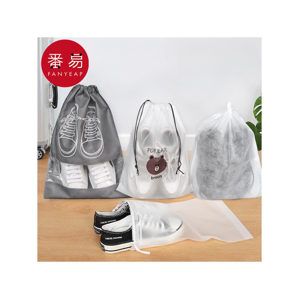 Saco de armazenamento/sapatos A1zoq001-transparente sapatos viagem saco à prova de poeira portátil à prova de umidade co