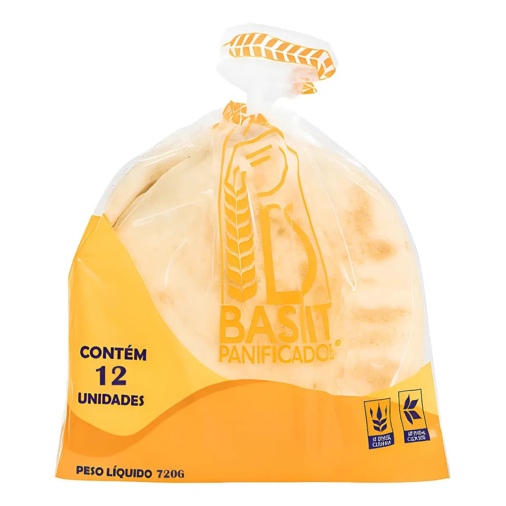 Pão Pão Sírio Panificadora Bashit 720 g 12 Un