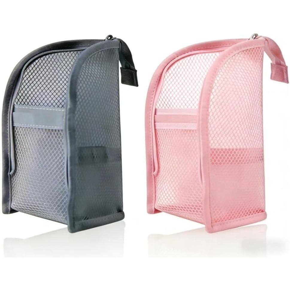 Nécessaire de viagem, bolsa de higiene pessoal portátil, leve, versão aprimorada, modelo 2026, nécessaire de malha EVA,