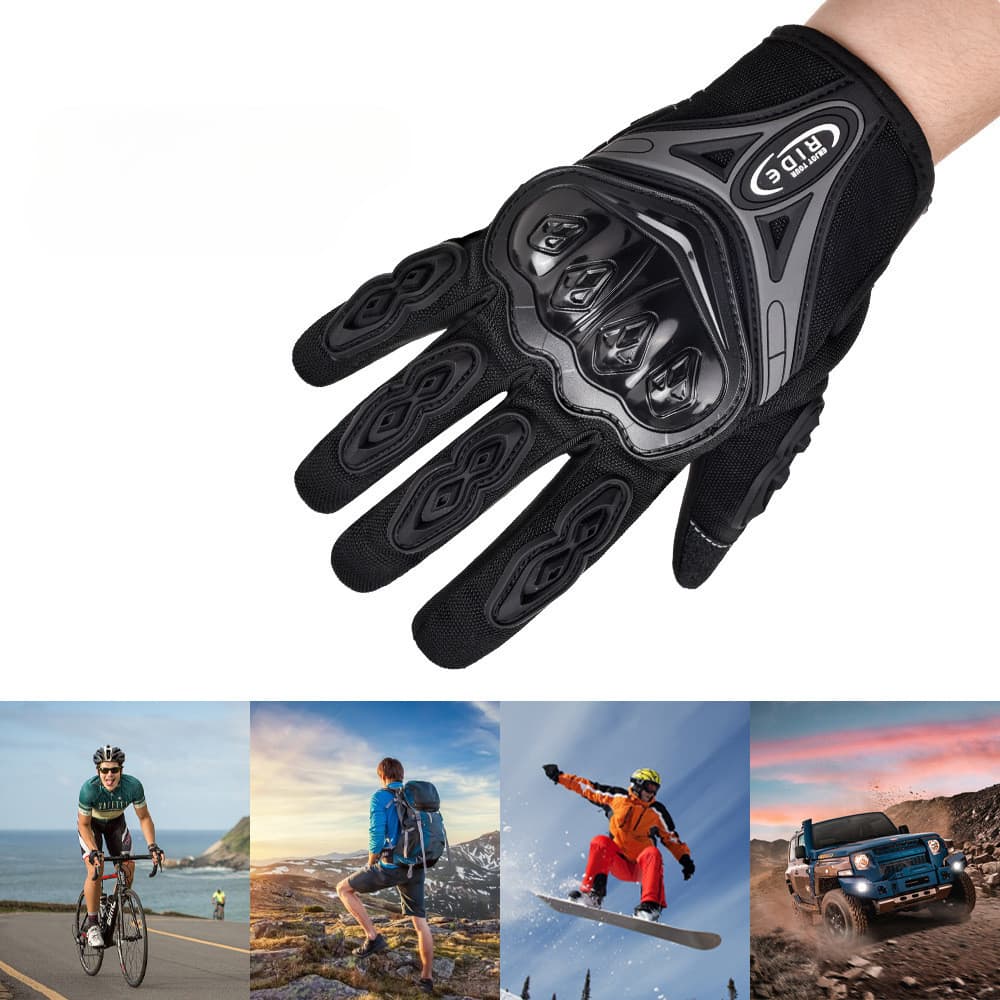 Luvas de equitação de motocicleta com tela sensível ao toque antiderrapante respirável Off-Road Mo