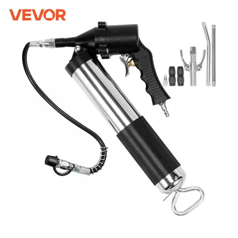 VEVOR 6000 PSI Oil Grease Gun Pistol Grip Heavy Duty Manual Rigid 400CC Capacity with Flexible Hose For Cars SUV Truck E