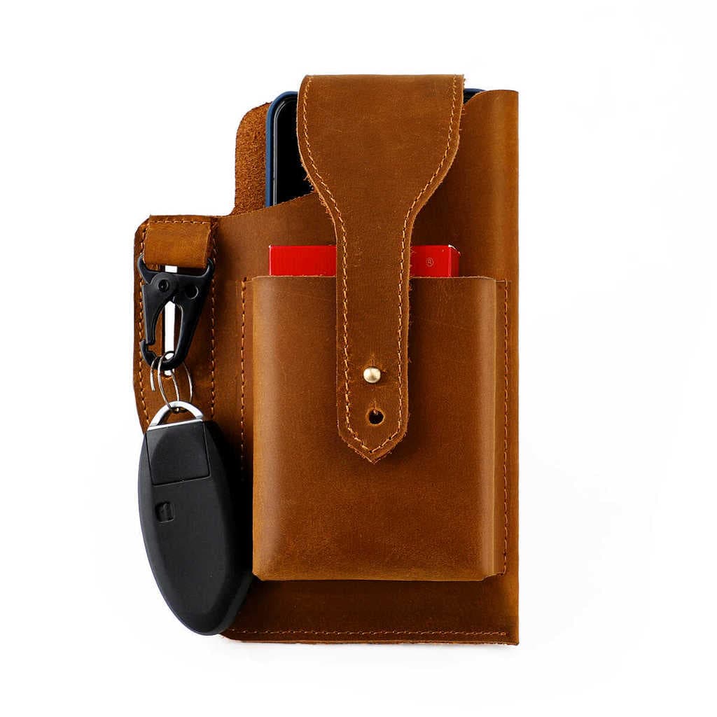 Retro novo produto saco de cintura usar cinto saco de cintura do telefone móvel couro genuíno saco de cintura masculino