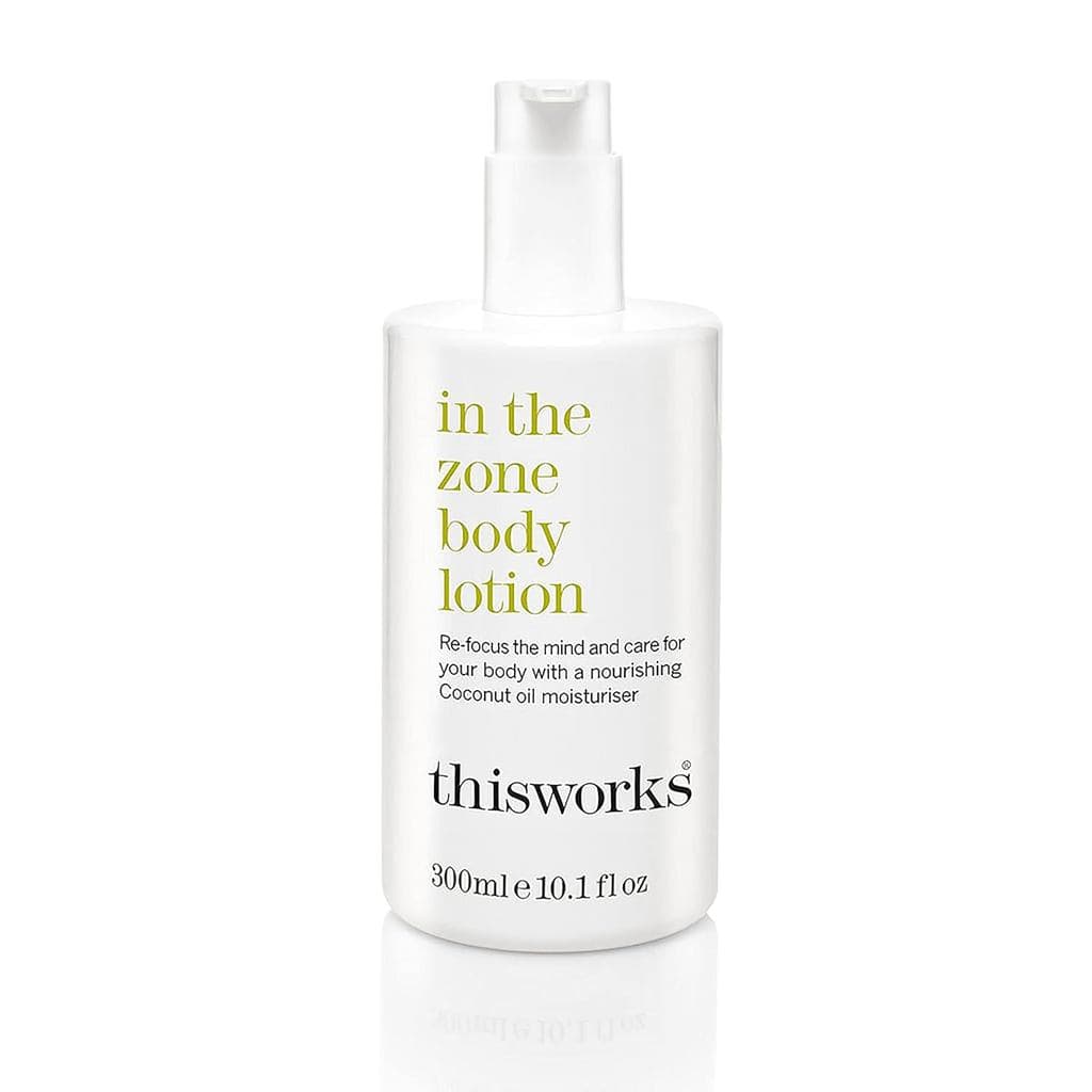 Loção Corporal THISWORKS In The Zone 300ml – Loção Hidratante para Corpo e Mãos com Aromaterapia, Eucalipto e Óleos Esse