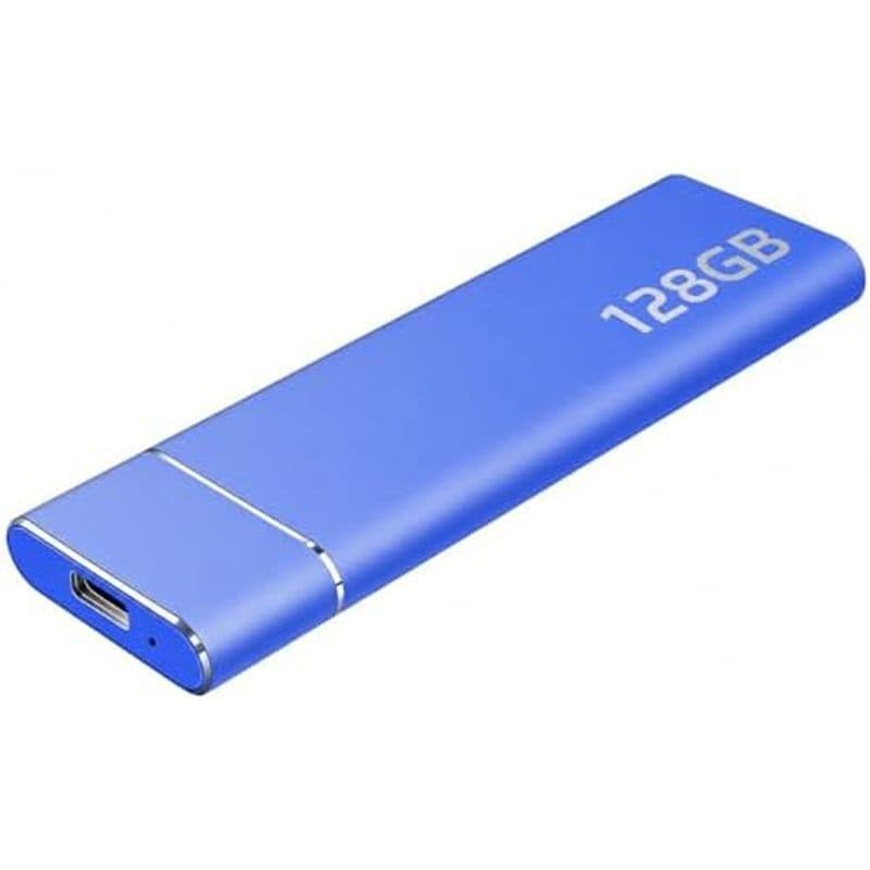 Disco Rígido Externo De 1 Tb , Portátil De Estado Sólido , SSD Ultrafino Compatível Com Windows PC , Mac , Laptop Dourad