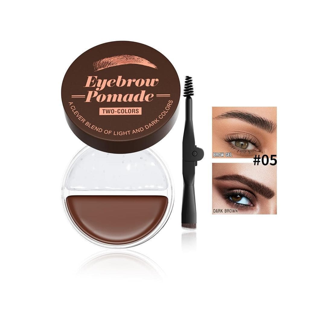 e Gel para Sobrancelhas 2 em 1, Gel Transparente à Prova d'Água para Estilização de Sobrancelhas, Longa Duração, R