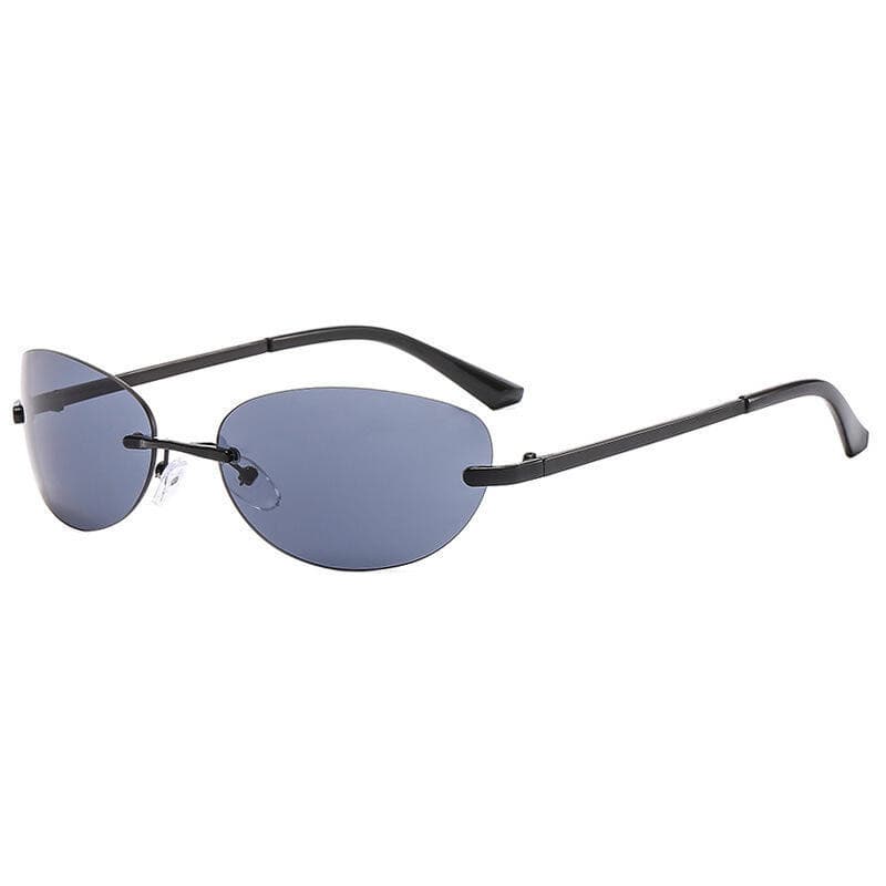 Óculos De Sol Sem Aro Feminino Moda Masculino Punk Tons