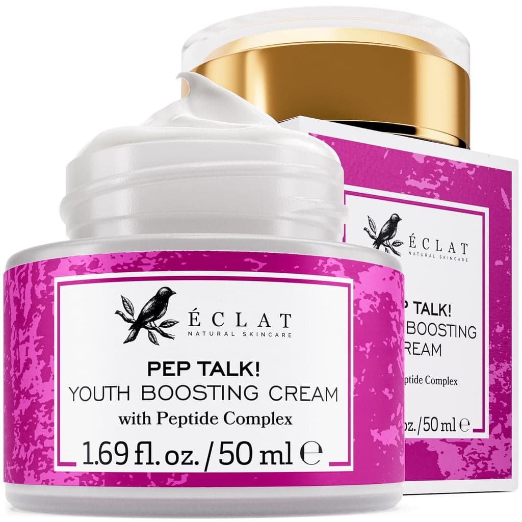 Creme Facial Antienvelhecimento Eclat Skincare - Hidratante Facial com Peptídeos de Colágeno, Ácido Hialurônico e Vitami