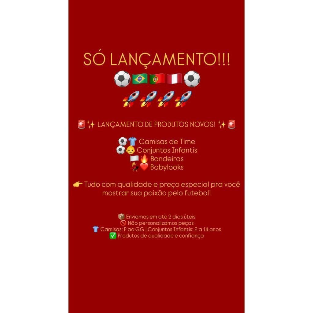 Conjunto Infantil do Corinthians com Escudo Bordado 02 ao 14