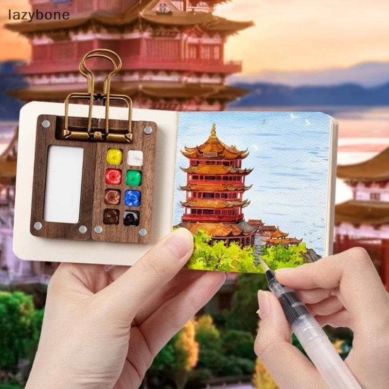Paleta De Aquarela Portátil De Grade 8/15 Com Clipe Para Artistas E Estudantes