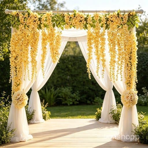 12/24/36 Unidades Ramo De Flores Artificiais Amarelo Creme  Três Ramificações Cada Haste De Pacote Com Etiqueta