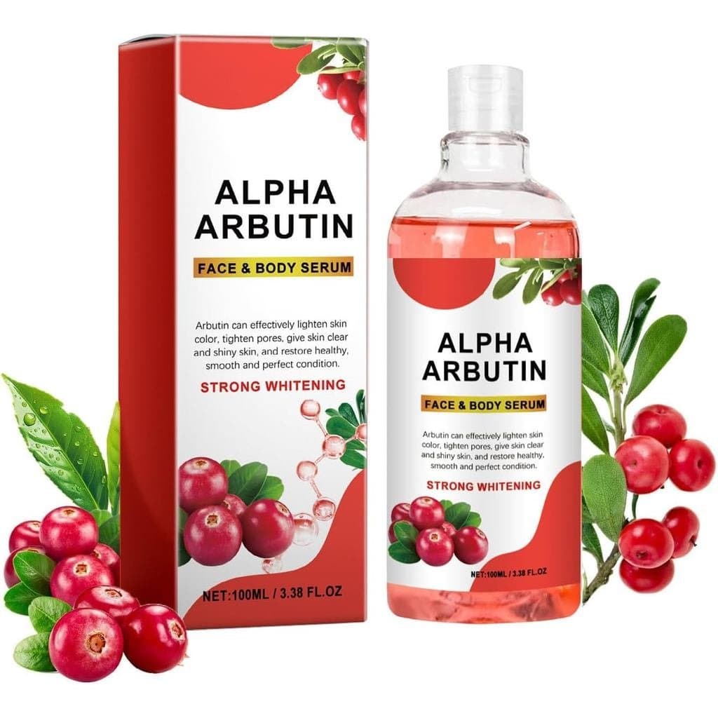 Sérum Facial AlphaArbutin com Ácido Hialurônico para Hiperpigmentação e, Suaviza Linhas Finas e Reduz Poros,