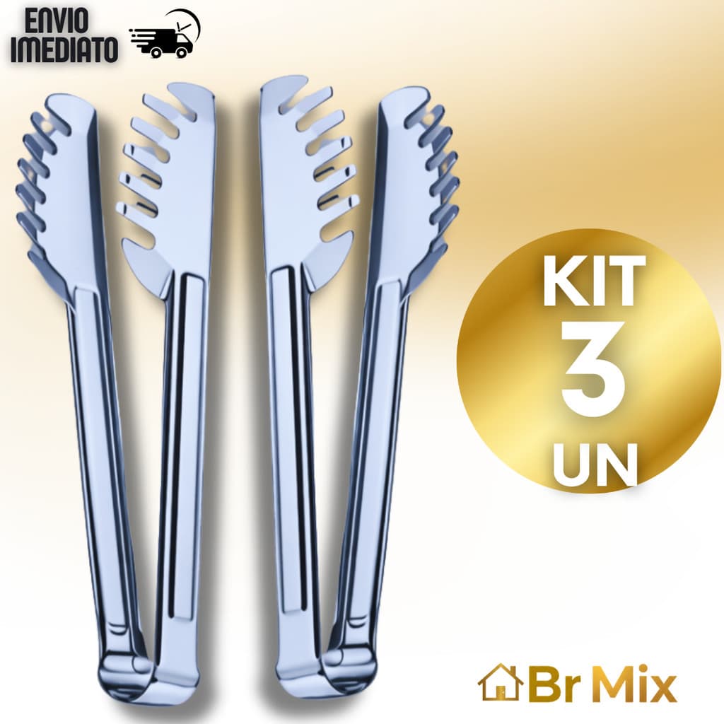 Pegador de Macarrão Inox Utensílio de Cozinha Resistente