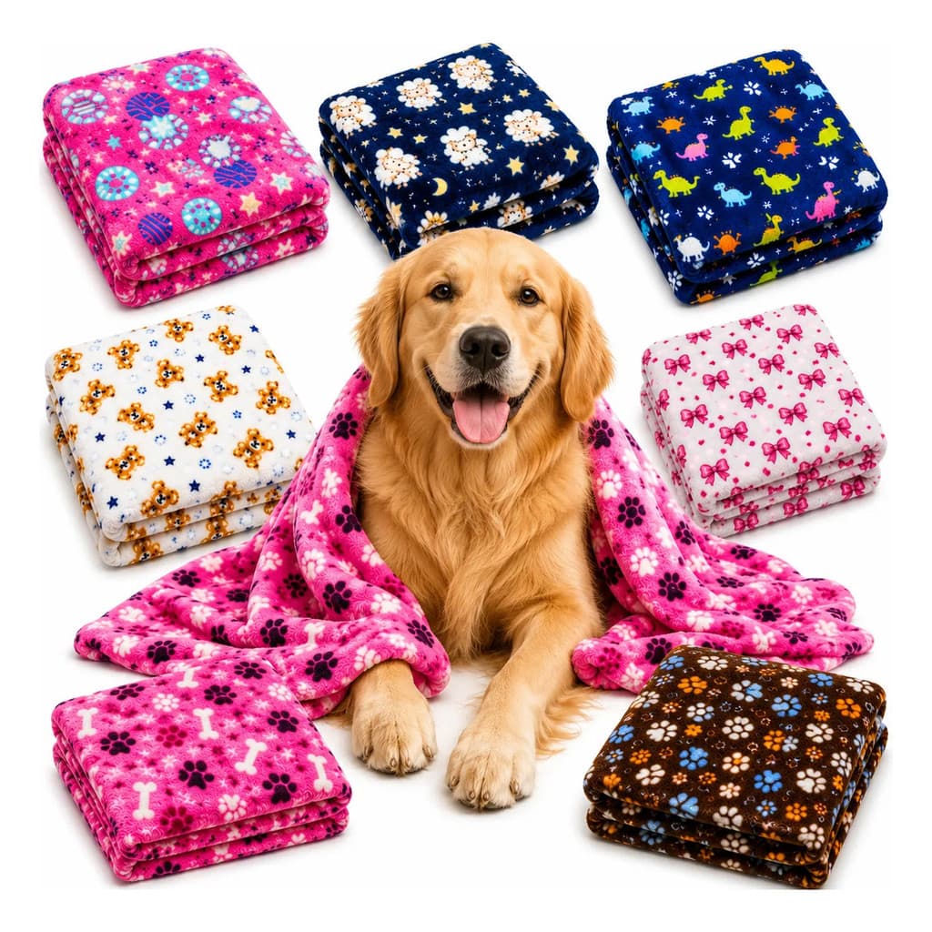 Manta Pet Fleece Ultra Soft 100x75 Macia Flocos Pet Cachorro